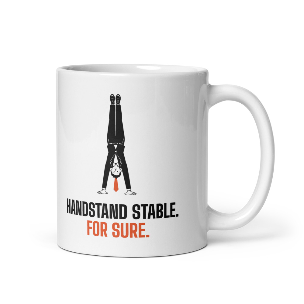 Mug 33 cl « Handstand stable. For sure. »
