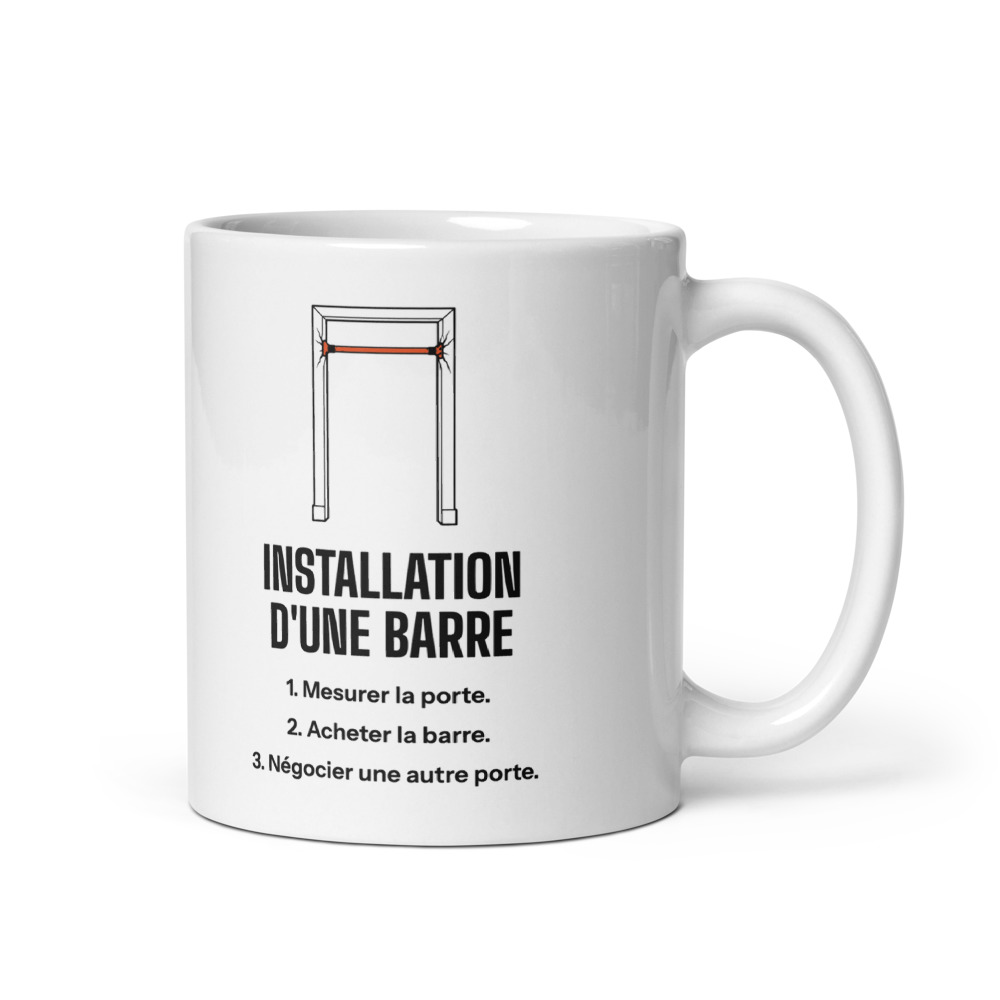Mug 33 cl « Installation d'une barre »