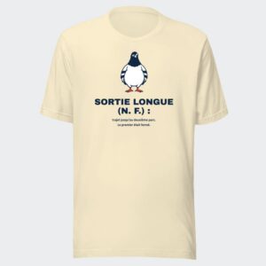 T-shirt écru « Sortie longue (n. f.) : »